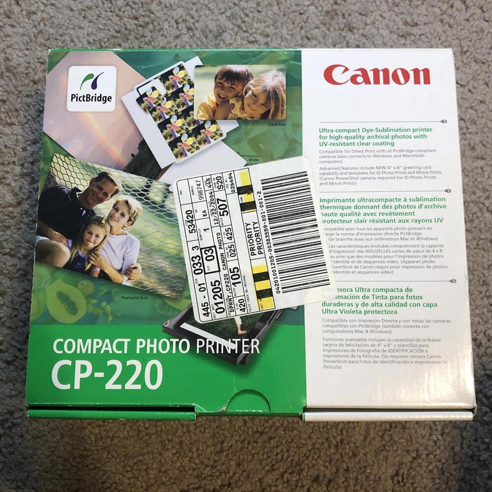 Canon CP-220 Compact Photo Printer - Open Box